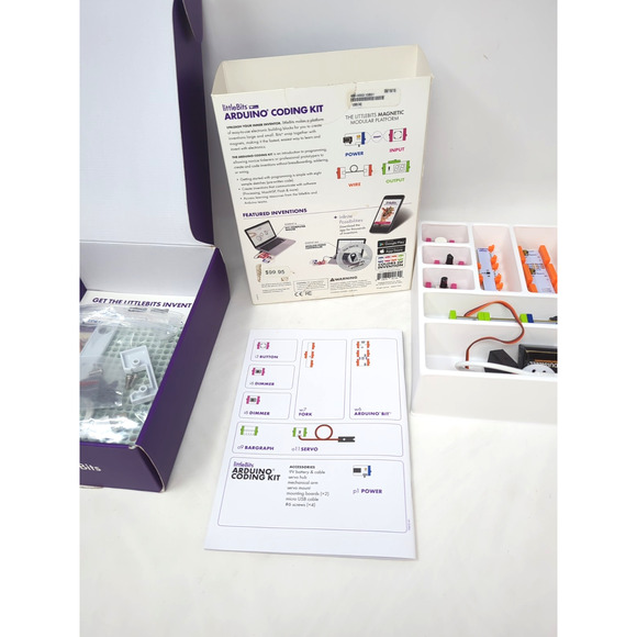New Little Bits Arduino Coding Kit 8 bits Modules colors of invention complete - Picture 5 of 6